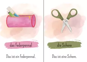 Vorschau - Poster - Bildkarten mit Merksätzen zu den Schulsachen - Seite 2