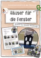 Vorschau - Anderer Materialtyp - Bastelanleitung (Weihnachten) - Haus für Fenster - Deckblatt