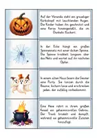 Vorschau - Arbeitsblätter - Lesen Verstehen Schreiben - Halloween | Abschreibübungen | Lesen lernen | Deutsch 2. Klasse - Seite 1
