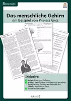 Vorschau - Arbeitsblätter - Das menschliche Gehirn - Aufbau des Gehirns am Beispiel von Phineas Gage - Deckblatt