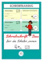 Vorschau - Arbeitsblätter - Schreibschrift Pass. Schreibflüssigkeit trainieren. Schreibzeit - Deckblatt