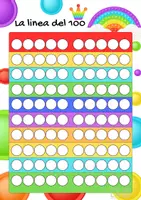 anteprima - Materiale di supporto/inclusione - La linea del 100 con il Pop-It. Poster - Pagina 1