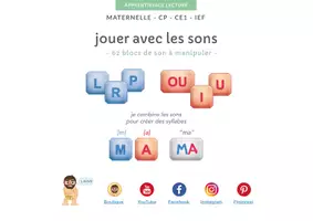 Aperçu - Jeux - Les 62 blocs consonnes et voyelles à imprimer - Page 1