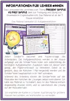 Vorschau - Stationenlernen - PRESENT SIMPLE vs PAST SIMPLE - Lerncenter / Lerntheke - Seite 1