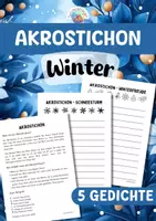Vorschau - Arbeitsblätter - Akrostichon - Winter - Deckblatt