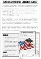 Vorschau - Arbeitsblätter - The American School System - Reading Comprehension (2-fach differenziert + Conversation Strips) - Seite 1