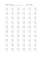 Vorschau - Arbeitsblätter - Addition-Subtraktion-Multiplikation-Division - Seite 3