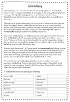 Vorschau - Arbeitsblätter - Reading Comprehension - Cyberbullying - Seite 1