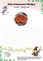 Vorschau - Arbeitsblätter - Rezept für süße Schneemann-Wedges aus Süßkartoffeln + Zimt - Seite 2