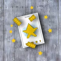 Vorschau - Stationenlernen - ✨ Sterne Bauplan Klemmbausteine Lego® - Deckblatt
