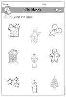 Vorschau - Arbeitsblätter - Christmas Weihnachten Arbeitsblatt Wortschatz differenziert - Englisch - Seite 3