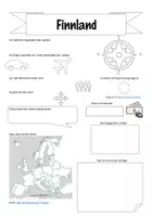 Vorschau - Arbeitsblätter - Steckbriefe Europa-Finnland - Deckblatt