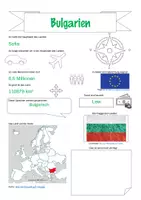 Vorschau - Arbeitsblätter - Steckbriefe Europa-Bulgarien - Deckblatt