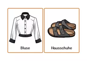 Vorschau - Präsentationen/Tafelbilder - Kleidung Flash Cards - Seite 3