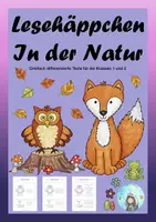 Vorschau - Arbeitsblätter - Lesehäppchen In der Natur (Klassen 1 und 2) - Deckblatt