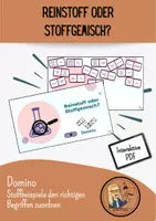 Vorschau - Spiele - Reinstoff oder Stoffgemisch - interaktives Domino - Deckblatt