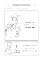 Vorschau - Arbeitsblätter - Lesehäppchen Der Weihnachtsmann (Klassen 1 und 2) - Seite 1