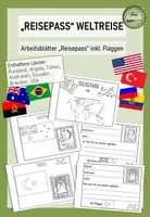 Vorschau - Arbeitsblätter - Weltreise: Arbeitsblätter Reisepass - Deckblatt
