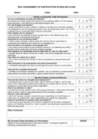 Vorschau - Anderer Materialtyp - Self-Assessment: Class Participation (Englisch Oberstufe) - Seite 1