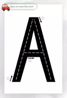 Vorschau - Fördermaterial/Inklusion - Buchstabenerarbeitung: Buchstaben mit Auto nachfahren - Seite 1