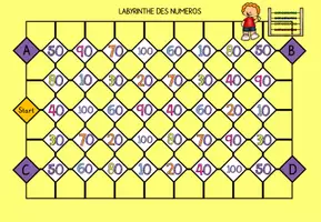 Vorschau - Spiele - Numbers maze/Labyrinthe des numéros/Zehnerzahlen Labyrinth - Seite 3