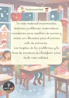 Vista previa - Refuerzo / NEE / Materiales de apoyo - Resolución de problemas navideños - página 1