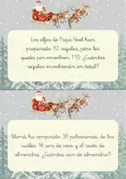 Vista previa - Refuerzo / NEE / Materiales de apoyo - Resolución de problemas navideños - página 2