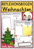 Vorschau - Arbeitsblätter - Weihnachten Grundschule / Arbeitsblatt zur Reflexion - Deckblatt