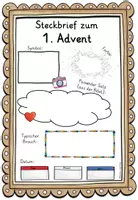 Vorschau - Arbeitsblätter - Advent Kirchenjahr / STECKBRIEF Religion Grundschule - Seite 3