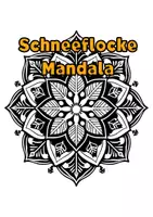 Vorschau - Mal- und Bastelvorlagen - Schneeflocke Mandala - Deckblatt