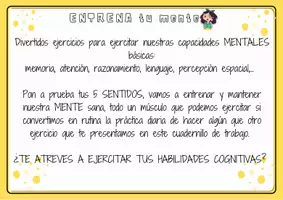 Vista previa - Hojas de trabajo - ⭐️💟RECURSO ENTRENA TU MENTE💟⭐️ - página 1