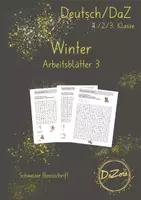Vorschau - Unterrichtsreihen - Suchsel zum Wortschatz Winter - Deckblatt