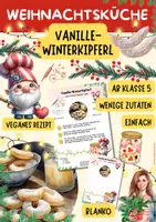 Vorschau - Arbeitsblätter - Vanille-Winterkipferl Rezept | vegan | Weihnachtzeit - Deckblatt