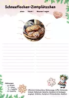 Vorschau - Unterrichtsreihen - Wichtelrezept: Schneeflocken-Zimtplätzchen | Vegane Weihnachtsbäckerei | Hauswirtschaft Klasse 5–9 - Seite 1