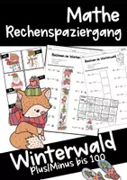 Vorschau - Unterrichtsreihen - Rechenspaziergänge Winterwald (ZR 100) - Deckblatt
