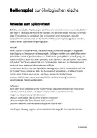 Vorschau - Arbeitsblätter - Rollenspiel Ökologische Nische Biotische Faktoren - Seite 1