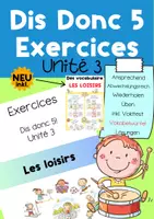 Vorschau - Arbeitsblätter - Grosses Dossier mit Übungen, Dis Donc 5!, Unité 3 (Neu mit Vokabelwürfel) - Deckblatt