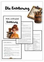 Vorschau - Arbeitsblätter - Arbeits- und Übungsheft ERÖRTERUNG (inklusive Lösungen) - Deckblatt