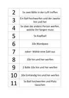 Vorschau - Aufgabenkarten - Ballübungen Alleine und zu zweit - Seite 3