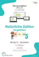 Vorschau - Unterrichtsreihen - Differenzierte Übungen zu Zahlen vergleichen + Arbeitsblätter - Deckblatt