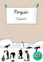 Vorschau - selbst erstellte Cliparts/Grafiken - Niedliche Pinguin Cliparts🐧- kommerzielle Nutzung erlaubt - Deckblatt