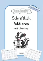 Vorschau - Arbeitsblätter - Schriftliche Addieren mit Übertrag - Deckblatt