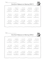 Vorschau - Arbeitsblätter - Schriftliche Addieren mit Übertrag - Seite 2