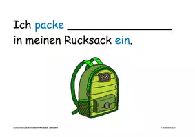 Vorschau - Spiele - Spiel Akkusativ: Ich packe in meinen Rucksack - Seite 3