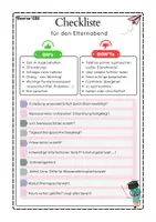 Vorschau - Merkblätter - Classroom Management - Erste Elternabend | Checkliste - Seite 1