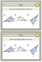 Vorschau - Arbeitsblätter - Lerntheke - Sinus, Cosinus, Tangens (inklusive Lösung) - Seite 2