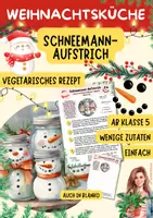 Vorschau - Unterrichtsreihen - Adventskalender Rezepte Schule | 24 vegane & vegetarische Wichtelrezepte | Hauswirtschaft - Seite 1