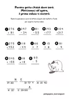 anteprima - Esercizi - Ritrova Gatto Matto con i quesiti matematici - Pagina 1