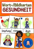 Vorschau - Arbeitsblätter - Wort- & Bildkarten - Gesundheit/Krankheit - DaZ, DaF, Deutsch - Deckblatt