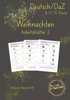 Vorschau - Unterrichtsreihen - Was ist das? Wortschatz Weihnachten - Deckblatt